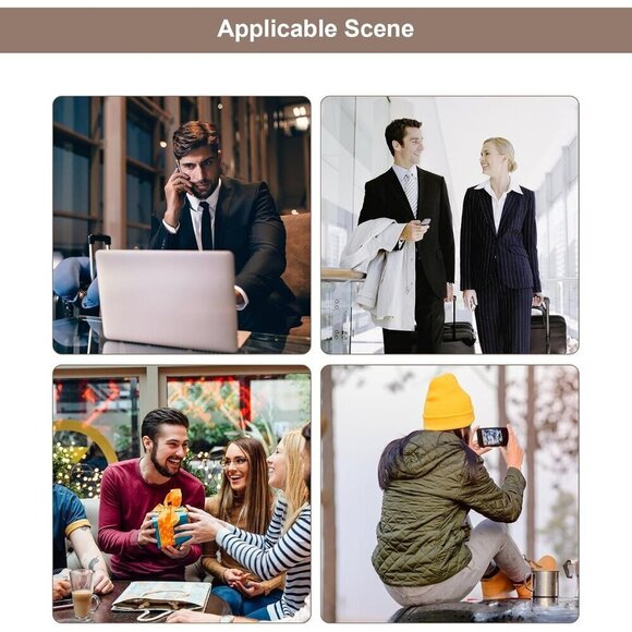 💫 Coscooa Leather Crossbody Bag Men Brown Messenger Satchel Travel Shoulder Bag - Picture 7 of 7